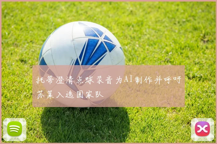 托蒂澄清点球录音为AI制作并呼吁苏莱入选国家队